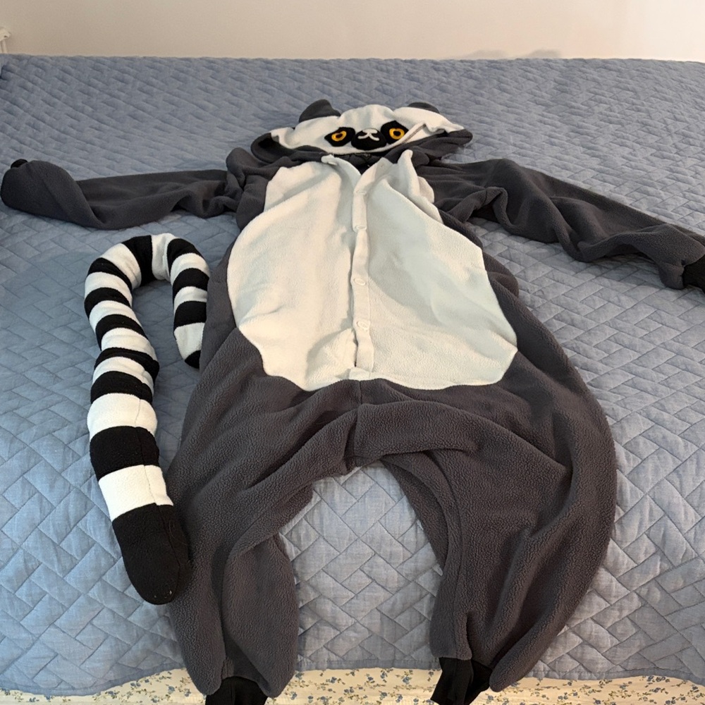 Gray and White Animal Onesie